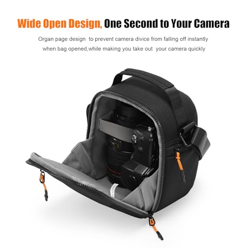 Cwatcun Compact Camera Sling Bag, Padded Crossbody Case for DSLR/Mirrorless - size: Small