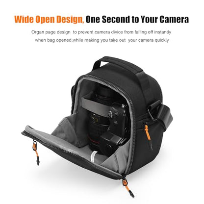 Cwatcun Compact Camera Sling Bag, Padded Crossbody Case for DSLR/Mirrorless - size: Small