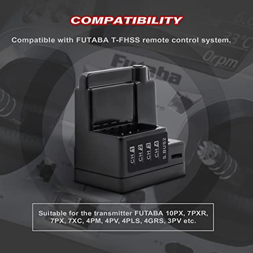 4CH S.BUS2 8.4V High Voltage Internal Antenna RC Car Receiver Compatible with T-FHSS(RTF04EC) - style: RTF04EC