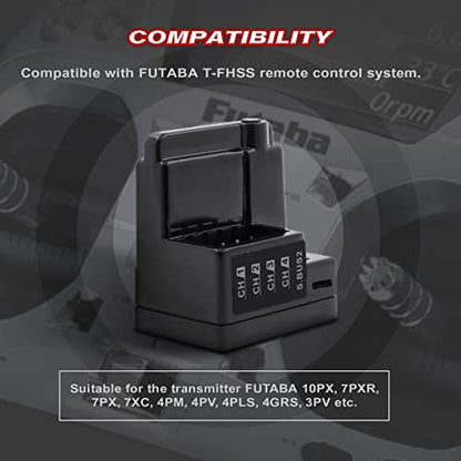 4CH S.BUS2 8.4V High Voltage Internal Antenna RC Car Receiver Compatible with T-FHSS(RTF04EC) - style: RTF04EC