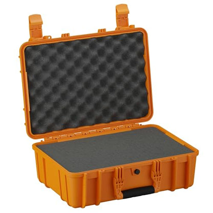 Condition 1 18" Medium Waterproof Hard Case With Foam, Model 801, Orange - color: Orange