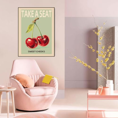Pink Fruit Diamond Art Kits for Adults Cherry Diamond Painting Kit Beginner - color: DP04922, size: Round Drill