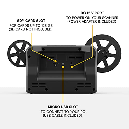 KODAK REELS 8mm & Super 8 Film Digitizer, 1080p MP4, 5" LCD, 8MP Scanner