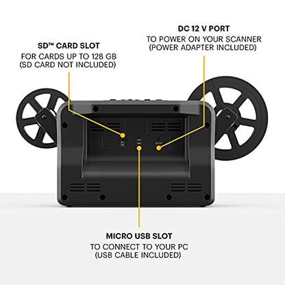 KODAK REELS 8mm & Super 8 Film Digitizer, 1080p MP4, 5" LCD, 8MP Scanner