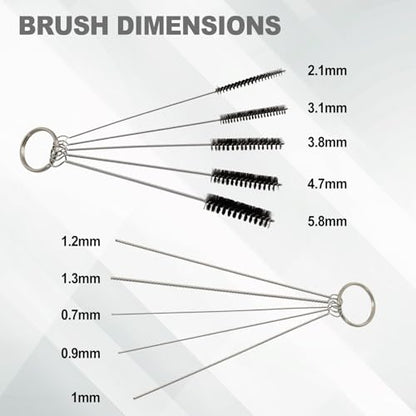 Podoy Airbrush Cleaning Kit, Glass Cleaning Pot with Holder Brushes Needles