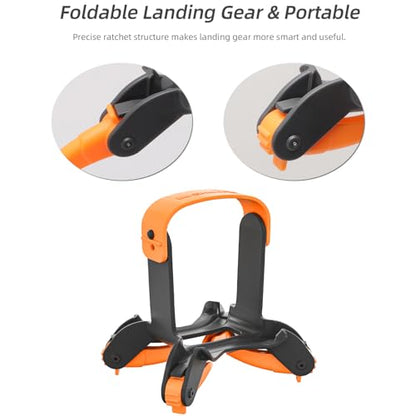 Avata 2 Landing Gear Foldable Quick Release Extension Leg for DJI Drone Accessories, Height Extension Leg (Grey) - color: Grey