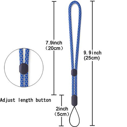 YOUOWO Adjustable Wrist Colored Lanyard Reflective Hand Srap Lanyards 5Pack - color: 5 Pack Reflective Wrist Lanyard