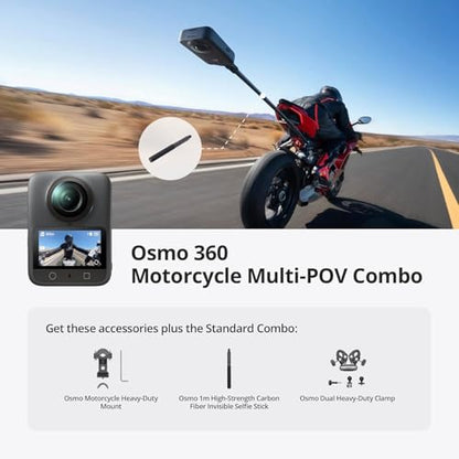 DJI Osmo 360 Motorcycle Multi-POV Combo, 360 Action Camera - style: DJI Osmo 360 Motorcycle Multi-POV Combo