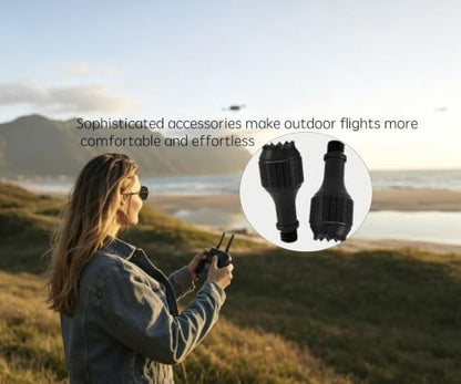 RC-N3/N1/N2/N1C Remote Controller Sticks Metal Aluminum Control Joysticks Thumb Rocker Accessories Compatible with DJl Neo,Mavic 3,Mini 4K/2 SE,Mini 4/3 Pro,Air 3S/3/2S,Air 2 Black