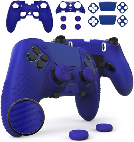 Eclipse PS5 Edge Controller Skin Combo Set, Anti-Slip, Blue - color: Cobalt Blue