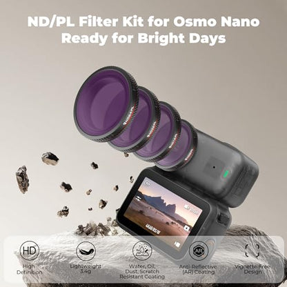 Freewell Bright Day ND/PL Filter Kit for DJI Osmo Nano - style: Bright Day Kit