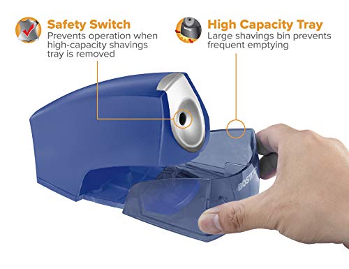 Bostitch Electric Pencil Sharpener for Classroom and Desk, Dark Blue - color: Dark Blue (Pack of 1)