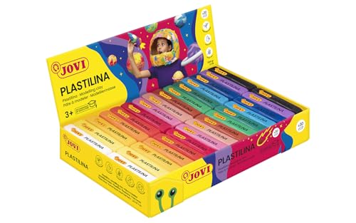 Jovi - Reusable and Non-Hardening Modeling Clay, 30 1.75oz Bars, 15 Colors