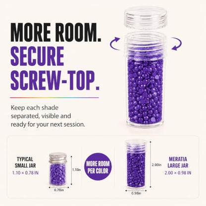 MERATIA Diamond Art Storage Organizer, 60 Jars with Accessories - color: Celestial Journey-60 Slots