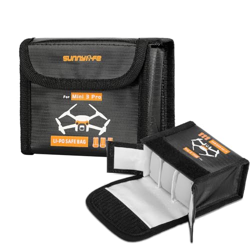 Lipo Battery Bag for DJI Mini 5/4/3 Pro Battery - for 3 batteries - size: Large (for 3pcs batteries)