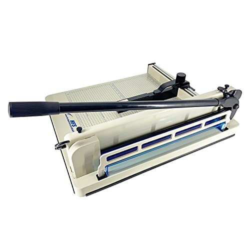 HFS(R) Heavy Duty Guillotine Paper Cutter 400 Sheet Capacity | Solid Steel Construction (A3-17'' paper cutter) - size: A3-17''