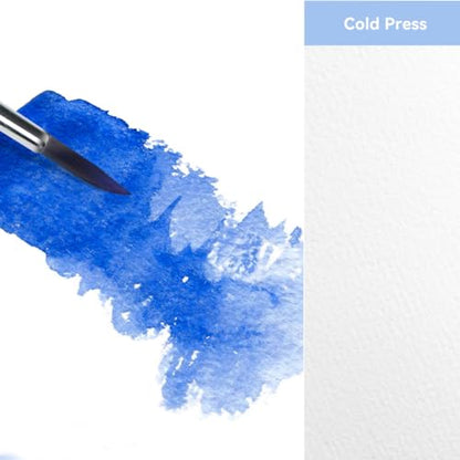 Lightwish Watercolor Sketchbook,100% Cotton 300gsm/140lb Cold Press - color: Hard Shell Blue