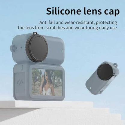 Accessories Kit for DJI Osmo Nano, Silicone Protective Case, Mini Storage Case, Magnetic Mount, HD Screen Protector, Lens Caps, Lanyards