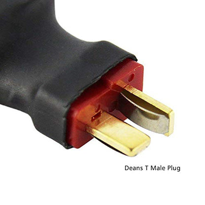 Youme T Male to EC5 Female Adapter Plug for RC LiPo Battery Model Drone 4pc