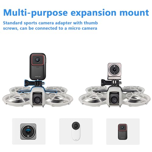 Upper Expansion Bracket for DJI Neo, for Action Camera Mount Bracket Extension Adapter Fixed Snap-on Clamp Holder (Top Mount)