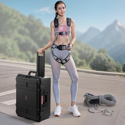 VEVOR Dry Box, Waterproof Hard Case with Pre-Cut Foam, 25 x 20 x 12.5inch - size: 63x50x32 cm