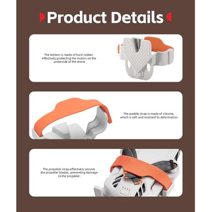 Propeller Holder for DJI LITO 1 / LITO X1 Drone Propellers Fixator Paddle Guard Strap Blade Protector Lock Stabilizer Bundle for DJI LITO X1 / LITO 1