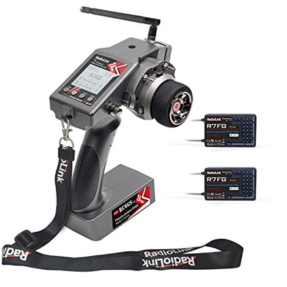 Radiolink RC6GS V3 7CH RC Transmitter and 2 of R7FG Gyro Receivers Combo