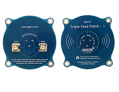 5.8G Triple Feed High Gain Pagoda Directional Patch Antenna for FPV Goggle - color: Triple Feed