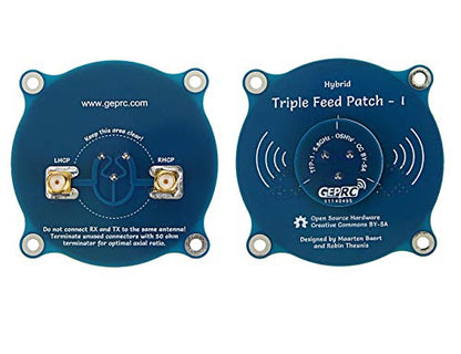 5.8G Triple Feed High Gain Pagoda Directional Patch Antenna for FPV Goggle - color: Triple Feed