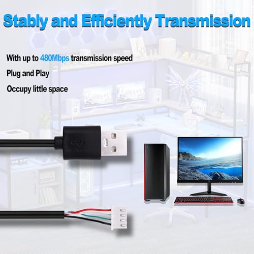 USB A Male to XH2.54 4Pin Motherboard Connector Converting Cable 30cm - style: Male