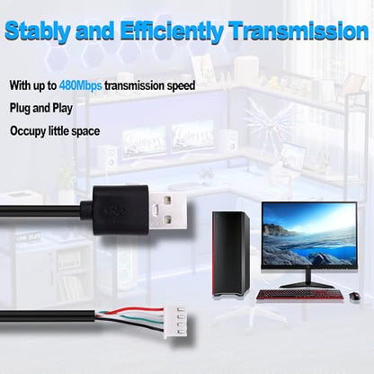 USB A Male to XH2.54 4Pin Motherboard Connector Converting Cable 30cm - style: Male