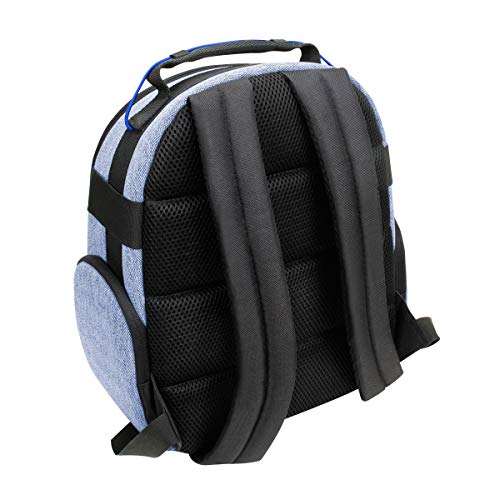 USA Gear Compact Drone Backpack - RC Quadcopter Drone Case Fits DJI Mini 4K, DJI Mini 3, AVIALOGIC, Controller & more Compact Quadcopters - Customizable Interior, Weather Resistant Exterior (Blue) - color: Blue