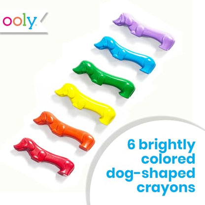 OOLY Pawsome Pups Dog-Shaped Crayons for Kids, Set of 6 - style: Pawsome Pups