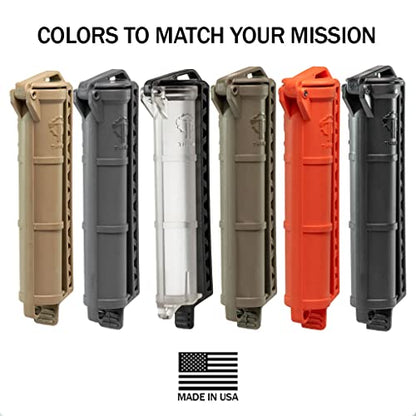 Thyrm CellVault Battery Storage Case: AA, AAA, CR123 batteries, original - color: Urban Grey
