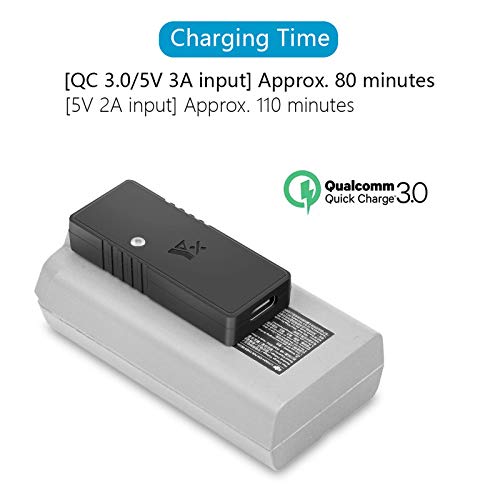 Hanatora Battery USB Charger with Quick Charge 3.0 for DJI Mini 4K/2/Mini SE/2 SE Drone, Fast Rapid Charge Hub Accessories(NOT for Mavic Mini)