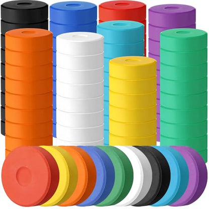 Faccito 81 Pcs Tempera Paint Cakes Bulk, 9 Colors Large Watercolor Blocks