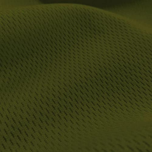 Pico Textiles 1 Yard Bolt Olive Dimple Mesh Athletic Jersey Fabric - color: Olive, size: 1 Yard Bolt