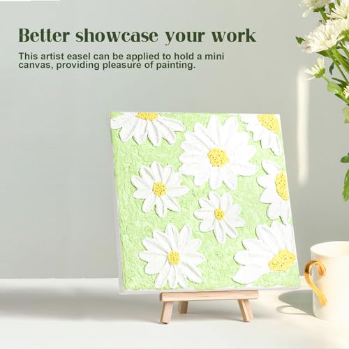 4 PCS Mini Wood Display Easels, Small Wooden Easel Stands