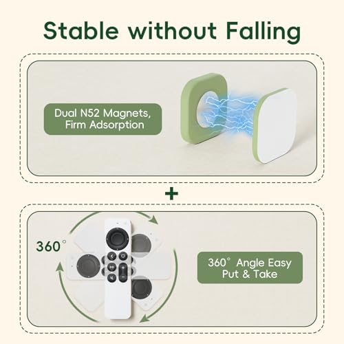 Magnetic Remote Control Holder Wall Mount for TV Fan 6 Pack Green - color: 6 Green, size: Square