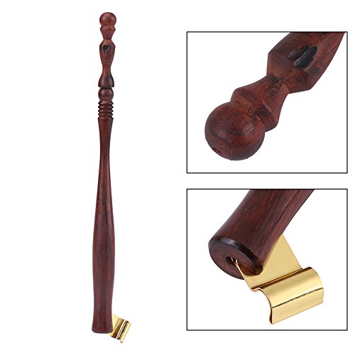 Walfront Calligraphy Pen Nib Holder, Comic Dip Wood Pen Nib Holder with Removable Adjustable Brass Flange