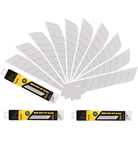 DOWELL 18mm Snap Off Blade SK5, Box Cutter Blades, 30 Pcs