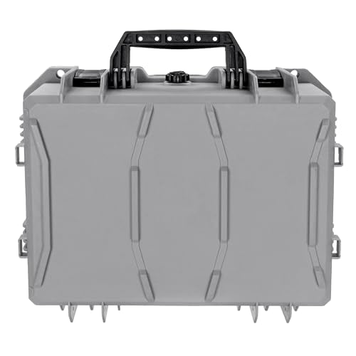 Eylar 18" Intact Series Hard Camera Case, Lightweight and Durable Stacker Design with Foam (Gray) - color: Gray