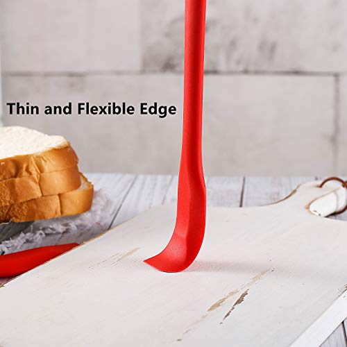 Small Spatulas Set with Sharp and thin Edge, 10 In, 4 Pack
