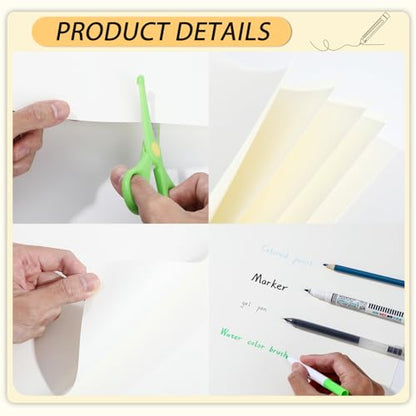 gisgfim 50 Sheets Bristol Paper Smooth 11x17 inches 100lb/270g - size: 11x17