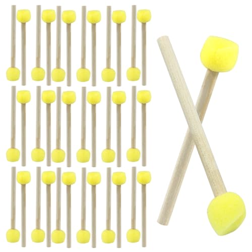 Round Sponge Brush Paint Set, 40 Pcs, 15mm, 0.6 Inch - style: 40 * 0.6Inch