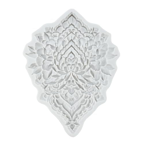 Baroque Relief Flower Polymer Clay Mold Baroque Silicone Molds - color: Style C