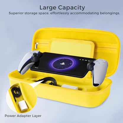 CoBak Hard Carrying Shell Case for PlayStation Portal Remote Player - color: Yellow