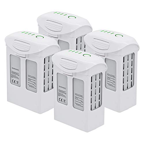 ExpertPower 4 Pack High Capacity (15.2V 5870mAh) Intelligent Flight Replacement Battery for DJI Phantom 4 Series Drones| DJI Phantom 4, Phantom 4 Pro, Phantom 4 Pro V2.0, Phantom 4 Advanced - size: 4 Pack