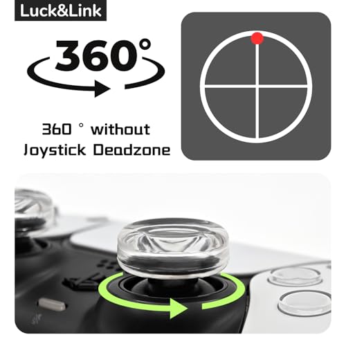 Luck&Link for PS5 Dualsense Thumb Grips, Joystick Caps for PS5, Thumbstick Cover (for PS5 Dualsense) - size: For PS5 Dualsense