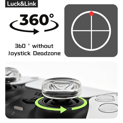 Luck&Link for PS5 Dualsense Thumb Grips, Joystick Caps for PS5, Thumbstick Cover (for PS5 Dualsense) - size: For PS5 Dualsense